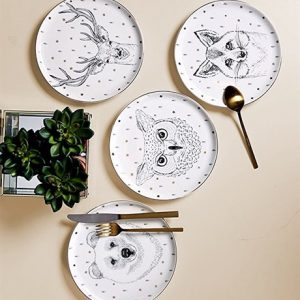 Porland Forest Pasta Tabağı 4 Parça 20 Cm