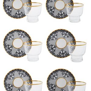 Rana Sunum Tabaklı Cam Kase 12 Parça