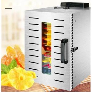 Dalle Büyük Gıda Meyve Sebze Paslanmaz Kurutma Fırını 12 Tepsi